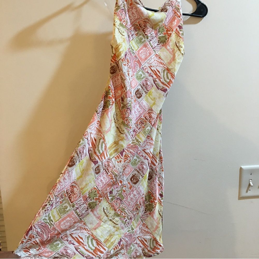 ALTAR'D STATE OPEN STRAPPY BACK SILKY POST CARD DRESS
